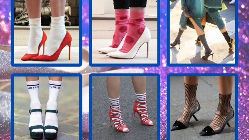 Socks With Heel Shoe Fashion Trend back ground